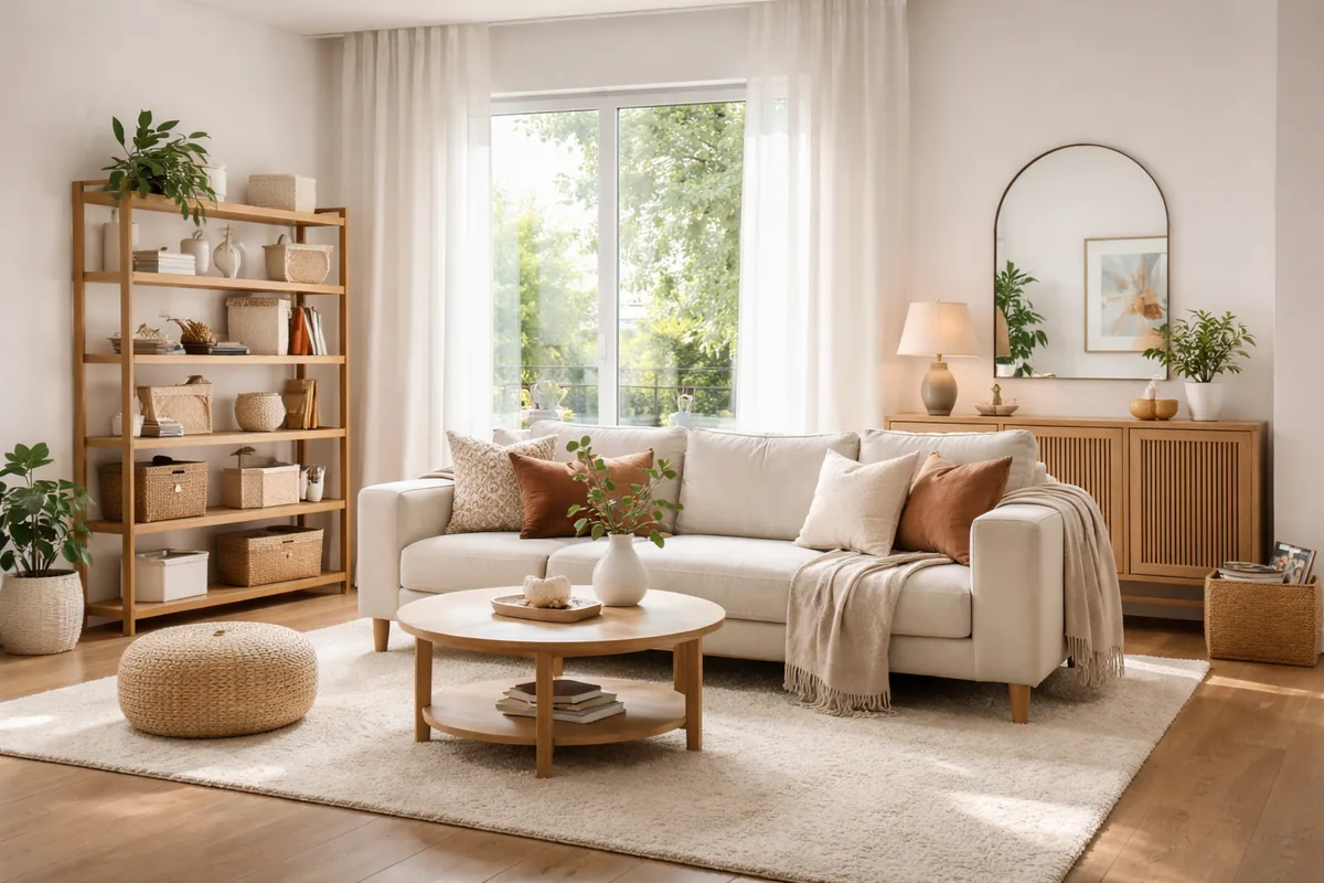 Solutions simples pour optimiser un salon sans faire de travaux