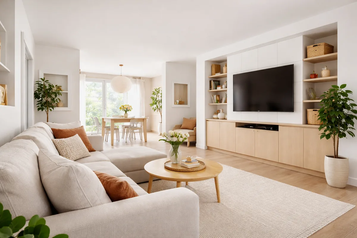 Comment transformer un salon mal agencé en espace fonctionnel